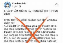 Cảnh báo giới hạn tác phẩm Ngữ văn cho kì thi quốc gia