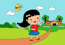 Đề bài: Tả con đường từ nhà nhà tới trường